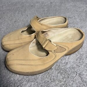 Merrell Primo Clutch Mules Camel Leather Mary Jane Clogs Womens 10 Good